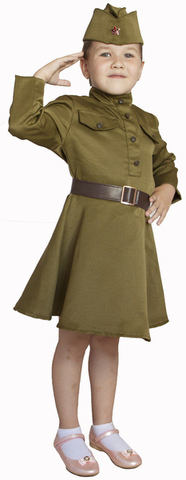 Военная форма Платье ВОВ для девочки