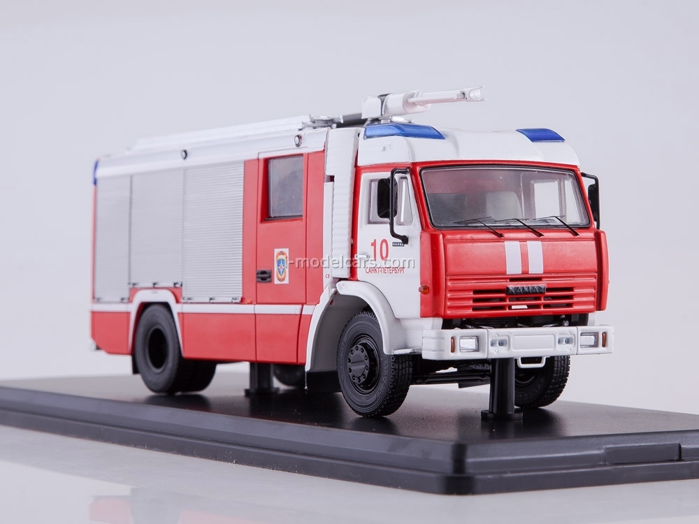 KAMAZ-43253 AC-3,2-40 St. Petersburg fire engine 1:43 Start Scale