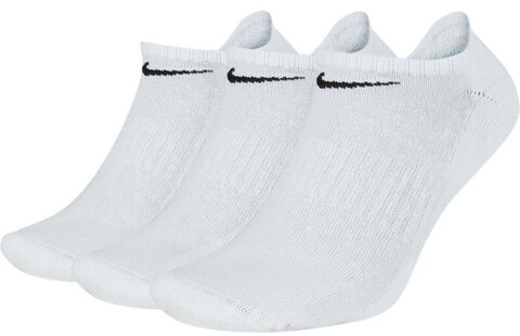 Носки теннисные Nike Everyday Cotton Cushioned No Show - 3 pary/white/black