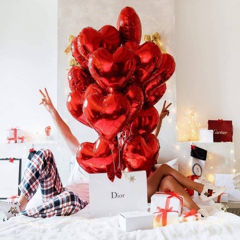 Фольгированные сердца premium❤