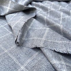 итальянская костюмная ткань серая