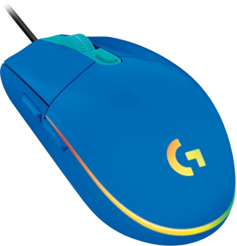 Мышь Logitech игровая проводная G203,  синий
