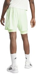 Теннисные шорты Adidas Tennis Heat.Rdy Shorts And Inner Shorts Set - semi green spark/green spark