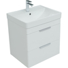 Aquanet 312424 Тумба с раковиной Ирис new 60 подвесная 1 ящ. 2 фасада цв.белый глянец (312424)