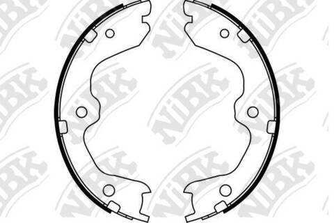Колодки барабанные NiBK FN0643