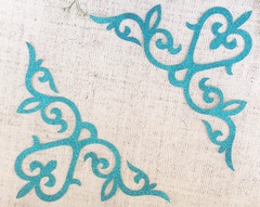 Термоаппликация орнамент, р. 11,6х23,8 см