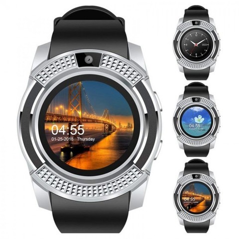 УМНЫЕ ЧАСЫ SMART UWATCH V8 (СЕРЕБРО)