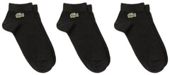 Носки теннисные Lacoste SPORT Low-Cut Cotton Socks 3P - black/black/black