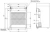 Aquanet 302469 Тумба Nova Lite 60 3 ящ. цв. бел. глянец (302469)