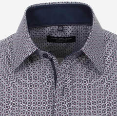Сорочка мужская Casamoda Comfort Fit 303522900-100 с принтом в сине-вишневой гамме