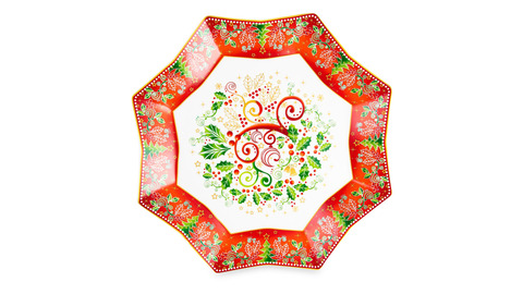 Блюдо сервировочное 28см Lamart Palais Royal Рождественная Омела