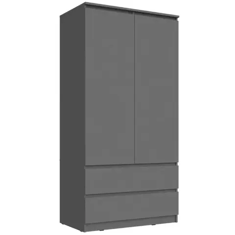 шкаф комбинированный ЧЕЛСИ (2-х ств.) 0,9 м (графит)