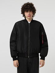 Бомбер Alpha Industries MA-1 Oxford Logo Black (Черный)