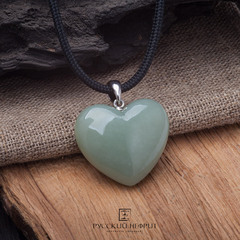 Подвеска голубое сердце.