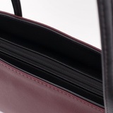 Сумка Саломея 620 гладкий бордо + черный