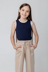 майка  для девочки  КР 302073/индиго к396