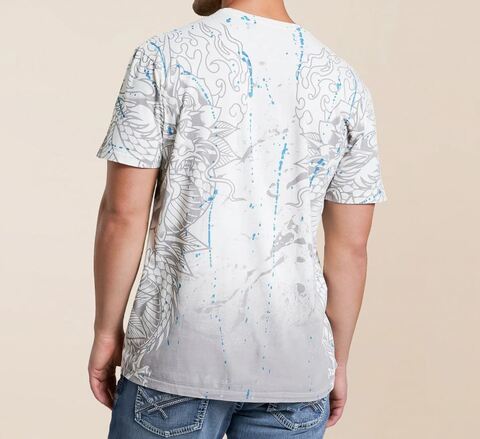 Affliction | Футболка мужская Nocturnal Tide Tee A28182 сзади