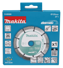 Алмазный диск Diamak сегментированный по бетону 125x22,23 Makita D-80086
