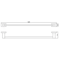 Держатель для полотенец BELZ B90401 одинарный, графит