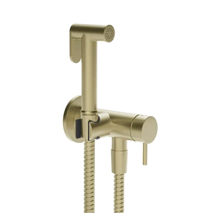 Gessi Cono GESSI TOTAL LOOK 45130#727 Гигиенический душ с наст. держ. со смесителем,с подводом воды и шлангом 1250 мм., цвет: Brass Br. PVD фото