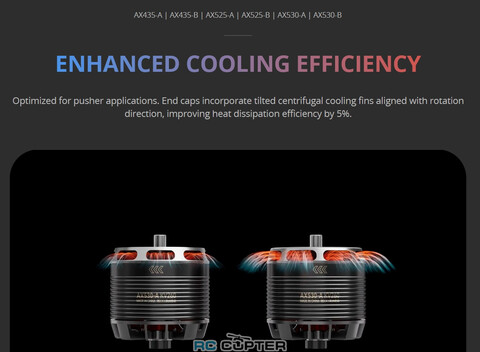 T-Motor AX435-B KV220 (16-17", 12S, 7.5 кг)