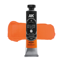 Artistic Dense Acrylic - Orange