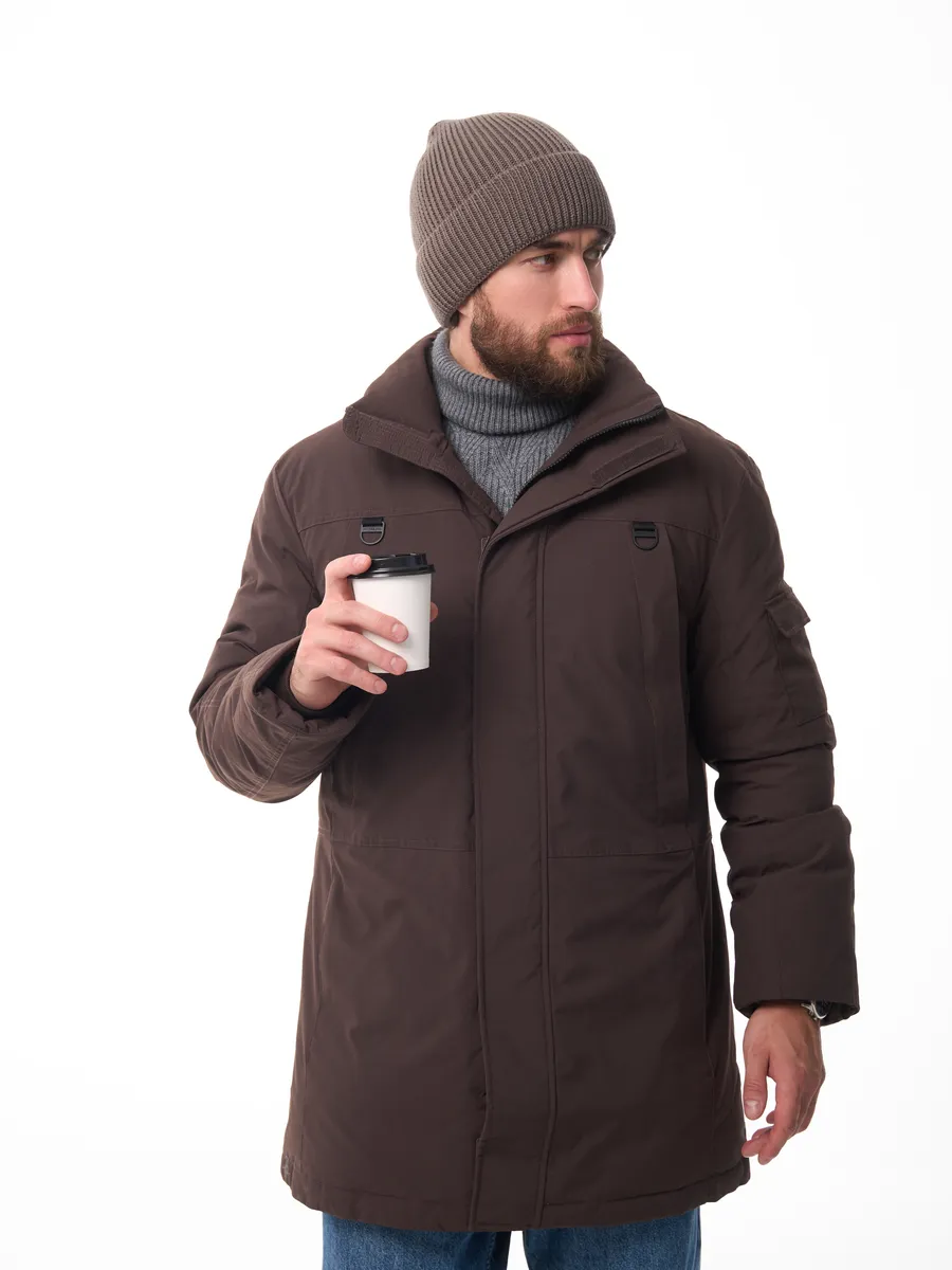 Шапка зимняя на флисе вязаная осень