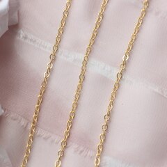 Цепочка 3*2,5 мм, позолота, 43 см , А018-4 (43см)