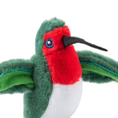 Mr.Kranch игрушка для кошек Птичка плюшевая с кошачьей мятой 7,5 см зеленая