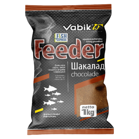 Прикормка Vabik FEEDER Шоколад 1кг 10 шт/уп.