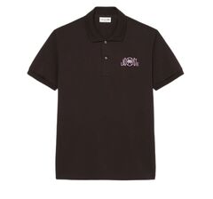 Теннисное поло Lacoste Classic Fit Graphic Branding - buffalo