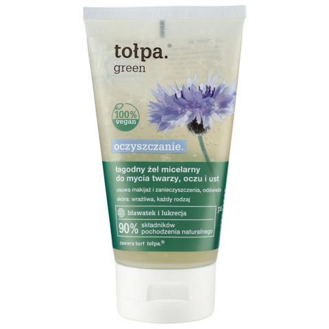 TOLPA GREEN Мицеллярный гель для деликатного очищения лица глаз и губ 150 мл