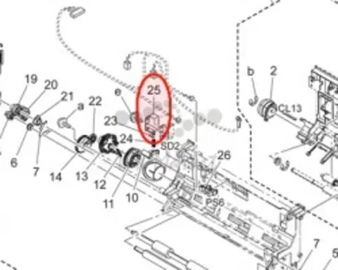 Соленоид Konica Minolta Paper Feed Solenoid (A034-M200-00)
