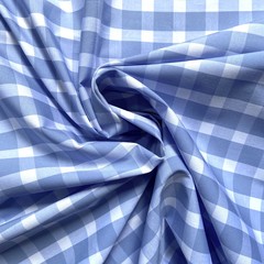 итальянский хлопок  в клетку на рубашку