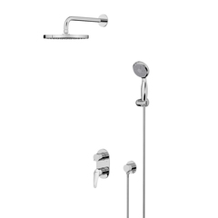 Lemark LM0429C Встраиваемый смеситель с верхним душем ?25 см, лейка для душа ?100 мм, латунь/хром фото