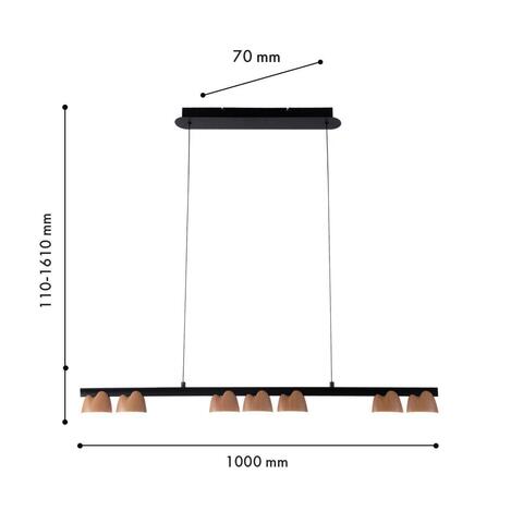 Подвесной светодиодный светильник Favourite Interline 4266-7P