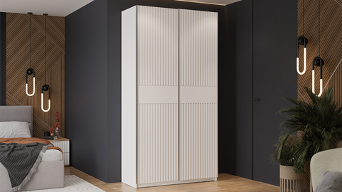 Шкаф-купе Оскар Хилтон 2-х дверный 1.2 белый снег / белый матовый