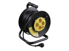 ЗУБР ПВС-307 ПВС 3х0.75 50м 2200Вт, Удлинитель на катушке (55083-50)