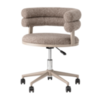 Стул офисный Castor, светло-коричневое букле, бежевые ножки