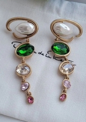 Серьги длинные OSCAR DE LA RENTA с подвесками