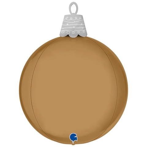 Г Фигура 3D, Игрушка елочная, Шампань, 21