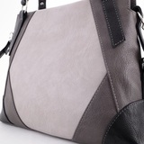 Сумка Саломея 376 мульти итальянский серо-черный