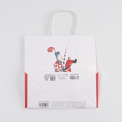 Пакет подарочный S квадрат, «Рыцарю», голография 22*22*11 см (Д*В*Ш), 1 шт.