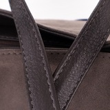 Сумка Саломея 362 эко-замша серый шоколад