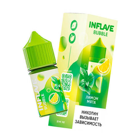 Жидкость INFLAVE Bubble Mint Salt 2% 30 ml - Лимон Мята
