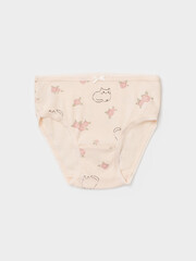 набор трусы/ уп  для девочки  К 1909-3уп/св.лосось,св.жемчуг,котики в цветах Ал