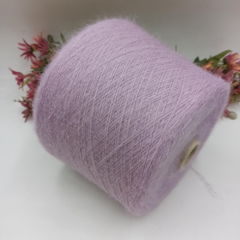 Мохер на шёлке арт Super Kid seta от Pura Lana Italia 850м/100гр 018 Сиреневый