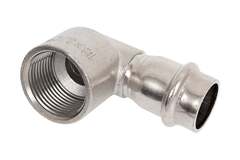 Угольник Valtec 90° с вн.р. нерж. сталь 18х3/4