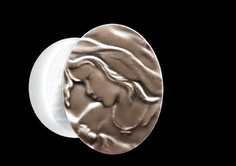 Силиконовый молд камея № 10 Девушка с младенцем