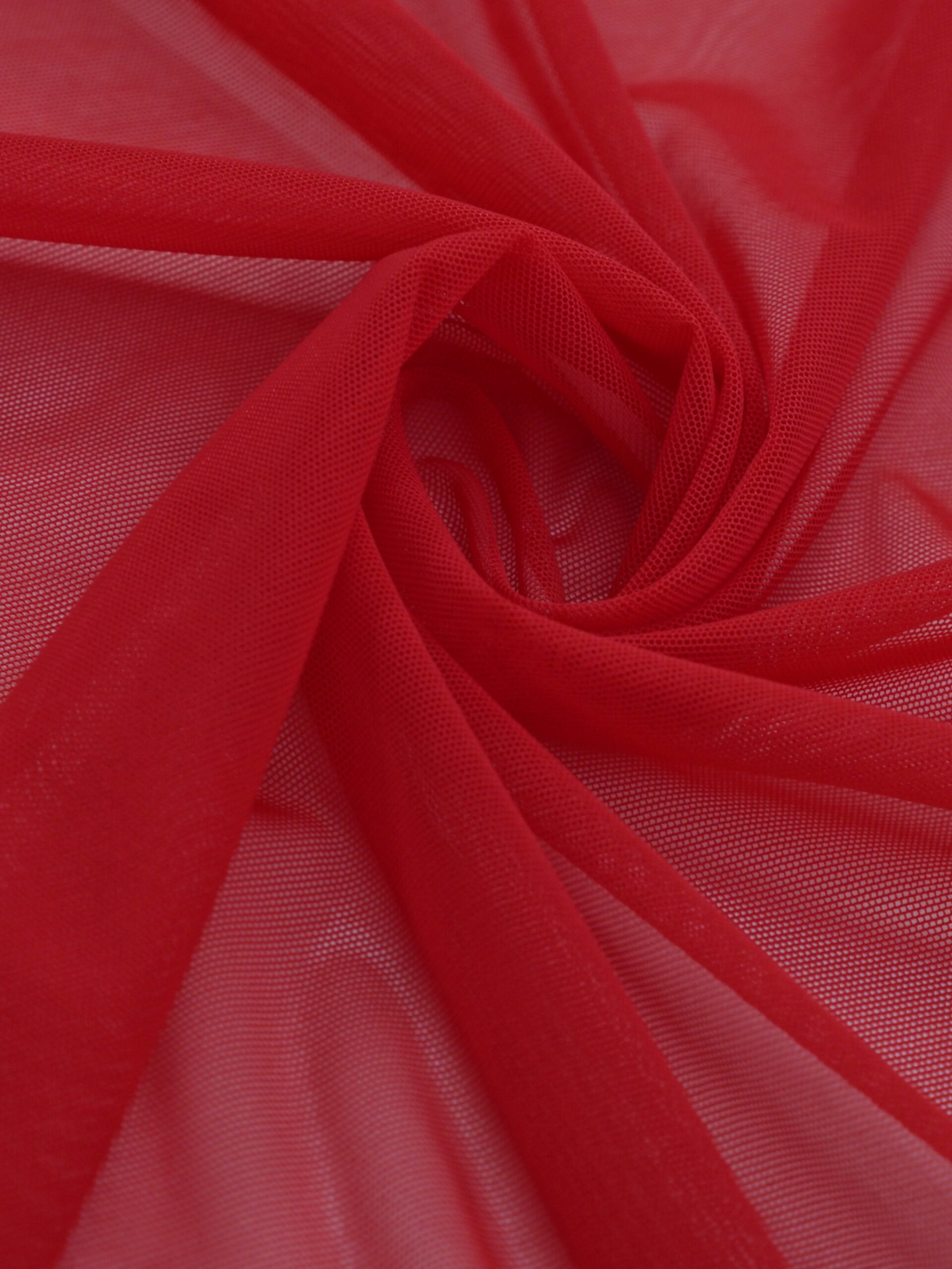 Сетка эластичная красная метражом